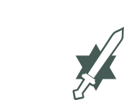 Israeli insignia logo footer green